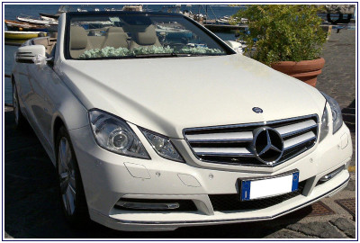 Auto Sposi Napoli, noleggio auto per cerimonie |Mercedes E Cabrio, auto per sposi