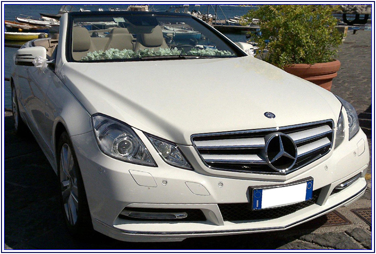 Mercedes E Cabrio per le nozze - Auto Matrimonio Napoli