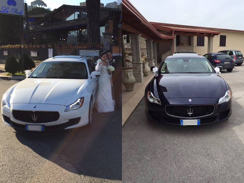 Auto sposi Napoli | Maserati QuattroPorte in noleggio per le nozze